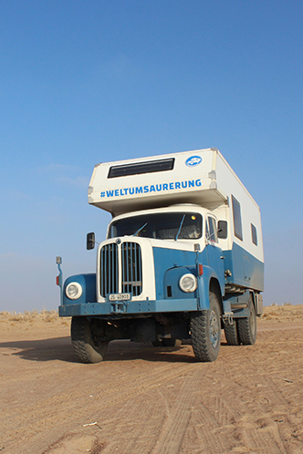 Saurer in der Wüste Usbekistan